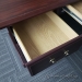 Mahogany Double Ped Executive Desk w/ Client Knee Space